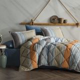 Clasy Genç Uyku Seti Tek Kişilik Pamuk Materyal Desenli 155 x 215 cm Duko V1 Oranj - Pudra