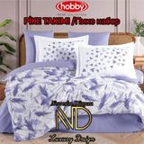 Clasy Hobby Poplin Pike Takımı Çift Kişilik Silva Lila - Renkli
