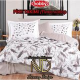 Clasy Hobby Poplin Pike Takımı Tek Kişilik Silva Taş - Renkli