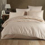 Clasy Jakarlı Pamuk Saten Nevresim Takımı Ç.k Mandarin V1 Bej - 200 x 220 cm