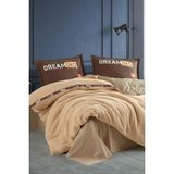 Clasy Life Is Bej Çift Kişilik Wellsoft Nevresim Takımı - 200 x 220 cm