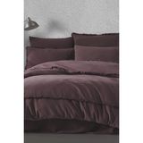 Clasy Majoli Dark Charm Maddox Çift Kişilik %100 Organik Pamuk Nevresim Takımı - Gül Kurusu - 200 x 220 cm