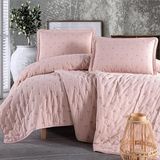 Clasy Microfiber Nakışlı Çift Kişilik Yatak Örtüsü Seti Aspendos