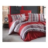 Clasy Palamor V1 Bordo 200x220 cm Saten Çift Kişilik Nevresim Takımı