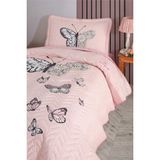 Clasy % Pamuk Genç Yatak Örtüsü Daisylovev 2 - 180 x 240 cm - Somon
