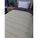 Clasy Pamuk Ranforce Tek Kişilik Yorgan Çift Taraflı Kahve-Kapuçino Düz Desen - 155 x 215 cm - Cappuccino