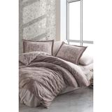 Clasy Pamuk Saten Çift Kişilik Nevresim Takımı Harissa Bej - 200 x 220 cm