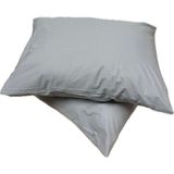 Clasy Ranforce %100 Pamuk 2 Adet Yastık Kılıfı Düz Açık Mavi - 50 x 70