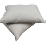 Clasy Ranforce %100 Pamuk 2 Adet Yastık Kılıfı Düz Krem - 50 x 70