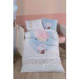 Clasy Ranforce %100 Pamuk Bebek Nevresim Takımı Bambi Pudra