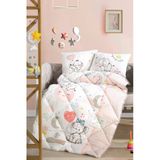 Clasy Ranforce 100% Pamuk Bebek Uyku Seti Sweet Dreams Pudra V1
