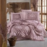 Clasy Ranforce %100 Pamuk Çift Kişilik Nevresim Takımı Zahara V1 Kahve - 200 x 220 cm