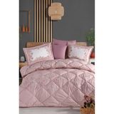 Clasy Ranforce %100 Pamuk Çift Kişilik Uyku Seti Serel Pembe - Renkli - 195 x 215