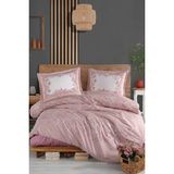Clasy Ranforce %100 Pamuk Nevresim Takımı Çift Kişilik Serel Pembe - 200 x 220 cm