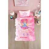 Clasy Ranforce %100 Pamuk Nevresim Takımı Tek Kişilik Shine V1 Pembe - 160 x 120 cm