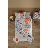 Clasy Ranforce %100 Pamuk Tek Kişilik Uyku Seti Basketball - Bej