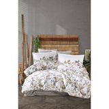 Clasy Ranforce %100 Pamuk Uyku Seti Çift Kişilik Azura - Bej