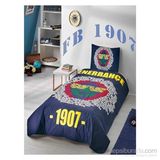 Clasy Ranforce Fenerbahçe Marşlı Logo Tek Kişilik Yatak Örtüsü