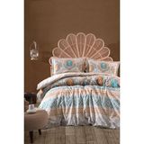 Clasy Ranforce Nevresim Takımı Çift Kişilik Arnetti V1 Bej - 200 x 220 cm
