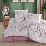 Clasy Ranforce Nevresim Takımı Çift Kişilik Bahari V1 Pembe - Çok Renkli - 100 x 100 cm