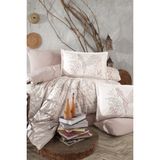 Clasy Ranforce Nevresim Takımı Çift Kişilik Betina V1 Taş Rengi - 200 x 220 cm