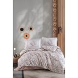 Clasy Ranforce Nevresim Takımı Çift Kişilik Hezen V1 Bej - Çok Renkli - 100 x 100 cm