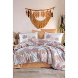 Clasy Ranforce Nevresim Takımı Çift Kişilik Samba V1 Zencefil - 200 x 220 cm - Zencefil Rengi