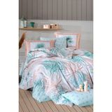 Clasy Ranforce Nevresim Takımı Çift Kişilik Sone V1 Mint - 200 x 220 cm