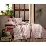 Clasy Ranforce Nevresim Takımı Tek Kişilik Rustica V1 Pembe - 160 x 220 cm - Renkli