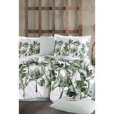 Clasy Ranforce Nevresim Takımı Tek Kişilik Versay V1 Ada Çayı - 160 x 220 cm - Adaçayı