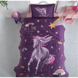Clasy Ranforce Yatak Örtüsü Tek Kişilik Rainbow - Renkli - 180 x 240 cm