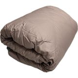 Clasy Ranforce Yorgan Tek Kişilik Iki Renkli Kahve - Beyaz - Kahverengi - Beyaz - 155 x 215 cm