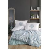 Clasy Ruma V1 Mint 240x220 cm Ranforce Çift Kişilik Nevresim Takımı