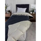 Clasy Saten %100 Pamuk Saten Tek Kişilik Yorgan Osela V4 Indigo Gri - 155 x 215 cm