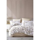 Clasy Saten Nevresim Takımı Çift Kişilik Puha V1 Bej - 200 x 220 cm