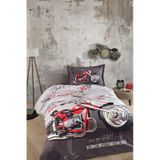 Clasy Street King Gri Tek Kişilik %100 Pamuk Nevresim Takımı