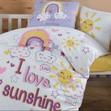 Clasy Sun Love Sarı Bebek Nevresim Takımı
