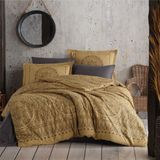 Clasy Tek Kişilik Nevresim Takımı Merit V1 Hardal - 160 x 220 cm