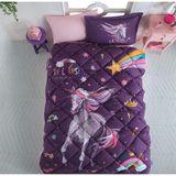 Clasy Tek Kişilik Ranforce Yorgan Rainbow - 155 x 215 cm - Mor