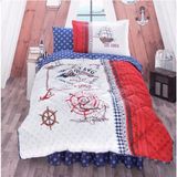 Clasy Tek Kişilik Uyku Seti Alesta Pamuk Kumaş Antibakteriyel 155x215 cm Deniz Temalı