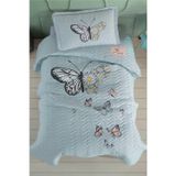 Clasy Tek Kişilik Yatak Örtüsü Seti Daisy Love V1 Yeşil