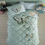 Clasy Tek Kişilik Yorgan Seti Uyku Seti Daisy Love V1 Mint