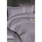Clasy Tula Gri Çift Kişilik Pamuk Saten Jakarlı Nevresim Takımı - 200 x 220 cm