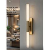 Clasy World Modern Eskitme Pilli ve Elektrikli Günışığı Ledli 1 Adet Adet Duvar Aplik 37CM Pilli Aplik Aplik
