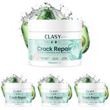 CLASYCARE Topuk Çatlağı Kremi – Kuru ve Çatlamış Topuklar için – E Vitamini ve Avokado Yağlı Topuk Kremi – Nasır, Sert ve Ölü Deriler için Nemlendirici Ayak Bakım Kremi – 100 ml (4 paketi)