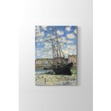 Claude Monet - Boat Lying At Low Tide Tablosu