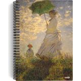 Claude Monet Spiralli Defter 12 A5 100 Sayfa Çok Renkli Kapaklı Çizgisiz