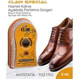 Claw Special Hazneli Kahve Ayakkabı Parlatma Süngeri 6 ml - Antistatik Toz Itici Deri Parlatıcı