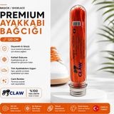 Claw Special Premium Yassı Ayakkabı Bağcığı 120 cm – Dayanıklı Spor ve Günlük Ayakkabı Bağcığı - Turuncu