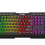 Claw's Astral K1 Rainbow Işıklandırmalı 104+10 Multimedya Tuşlu Full Set Dizilim Membran Gaming Oyuncu Klavyesi
